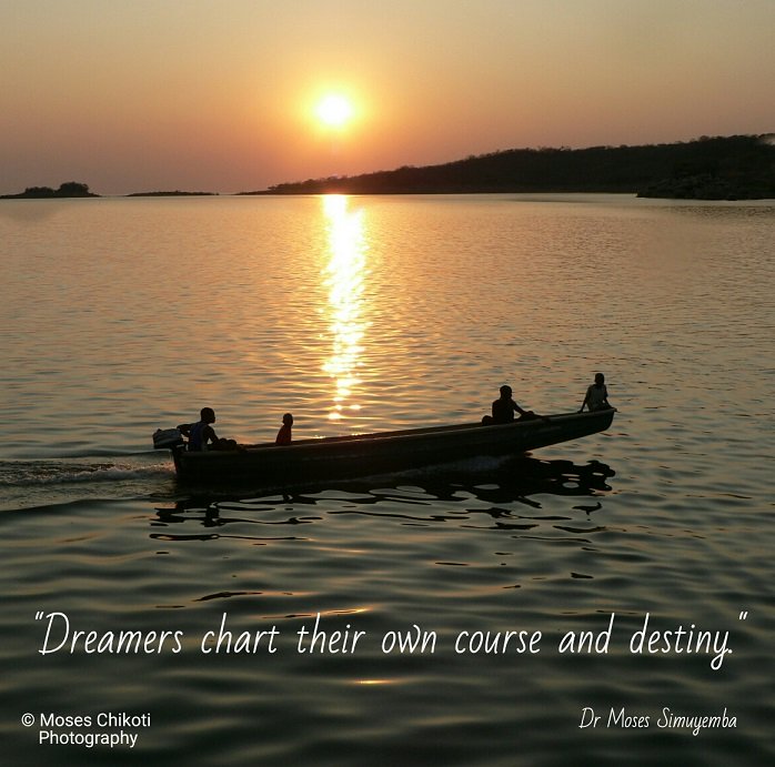 Inspirational life quotes. Dr Moses Simuyemba. Lake Kariba, Siavonga.